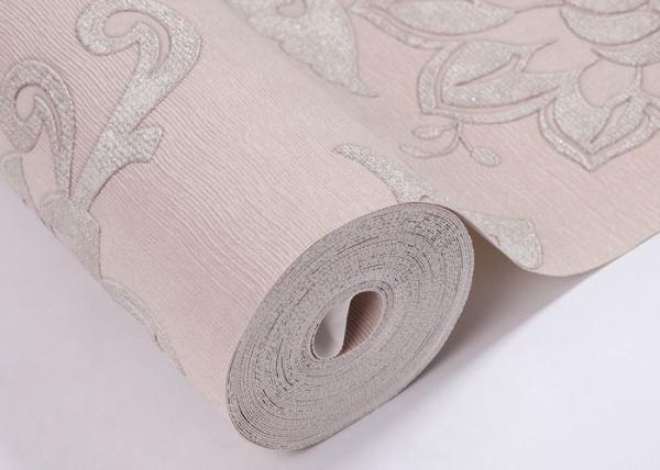 PVC Country Style Wallpaper With Strippable , Bright Floral Wallpaper For Walls