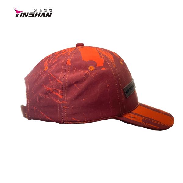 Tailoring Design Polyester Canvas Breathable Fabric Racing Sport Cap for Sublimation