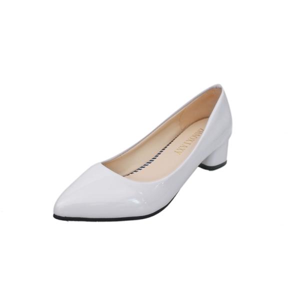 Spring Single Shoe Pointy Ladies High Heels 4cm Leather Upper Pumps Business Office