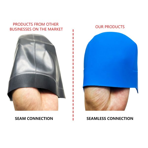Silicone Material Waterproof Anti-Slip Swimming Cap Swim Hat for Training and Water Sports