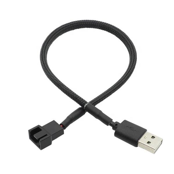 3ピン4ピンモレックス女性PWM 5V扇風機電源アダプター接続ケーブル