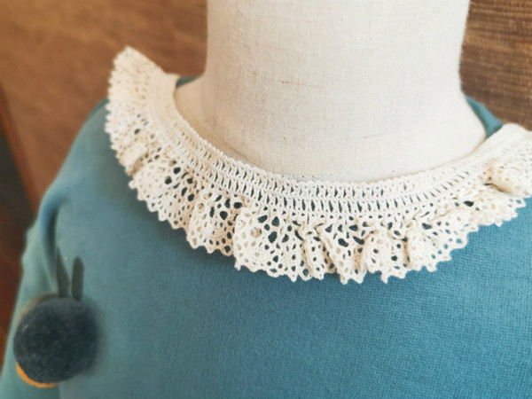 Шнурок вязания крючком хлопка ODM уравновешивает бежевую резинку для Multiapplication