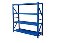 Shelving claro material do dever do metal padrão, cremalheiras azuis do armazenamento do armazém