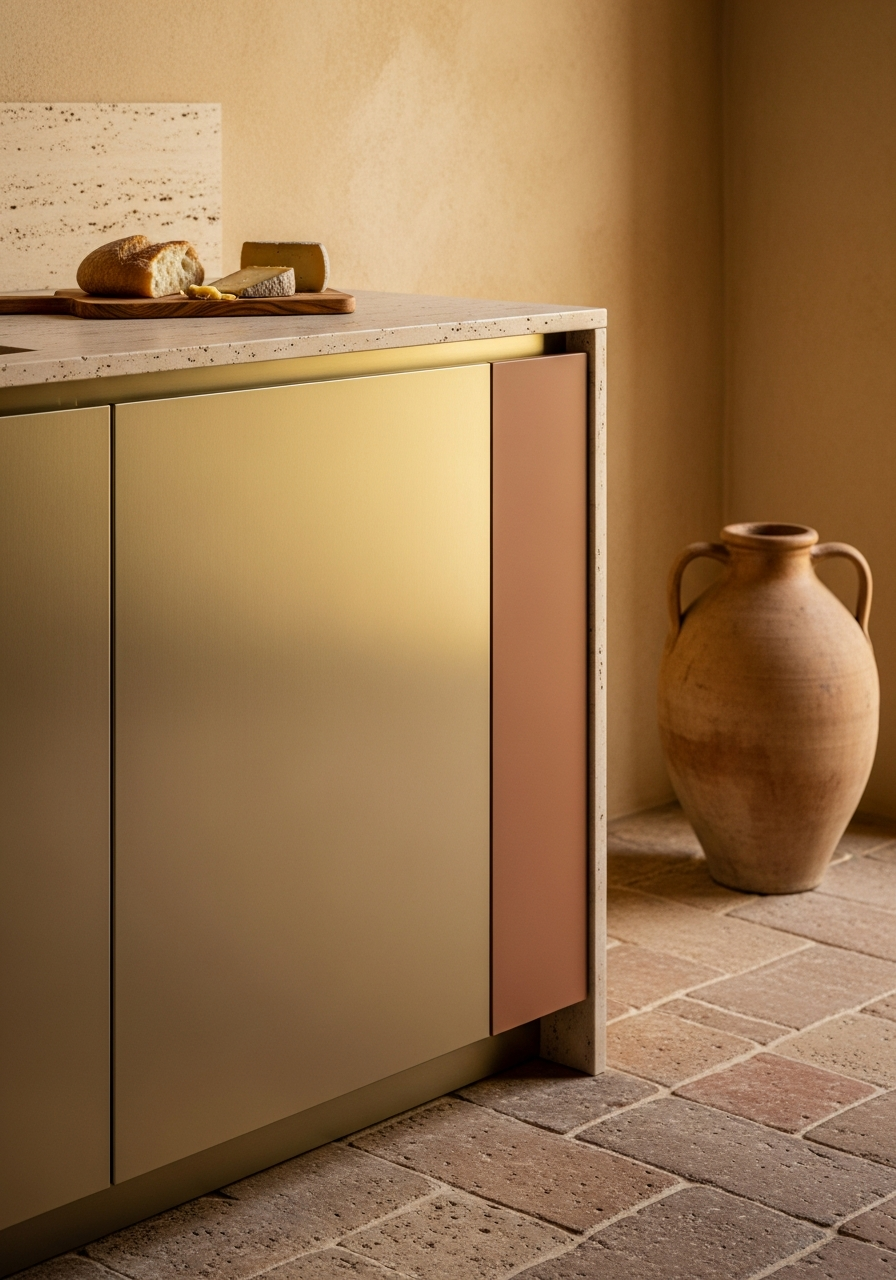 Terracotta-Tone Garden Cabinet in 304 Stainless Steel