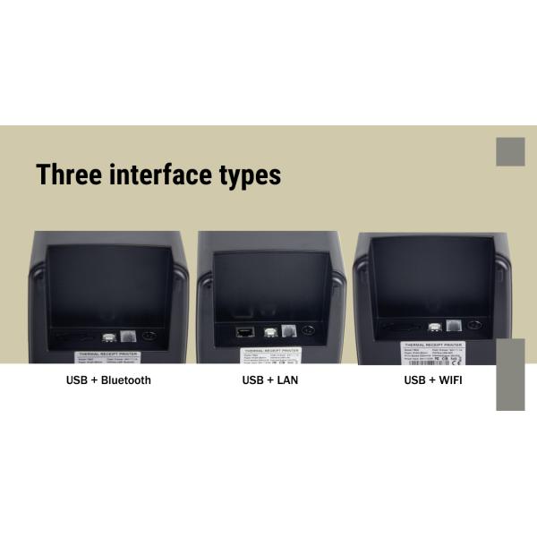 Скорость HDD-T80C Прямой тепловой квитанции принтер USB LAN POS Android интерфейс цветный стиль