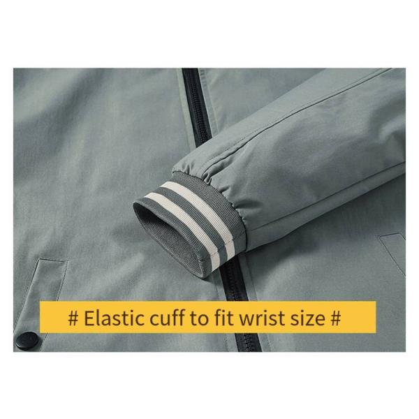 2023 Mens Polyester Cotton Padded Coat Bomber Regular Length Weaving Method Woven