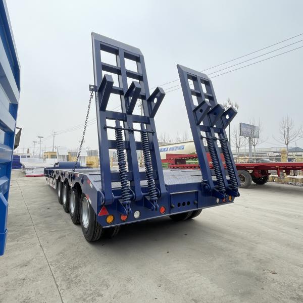 3 4 Axles Lowbed Semi Trailers Truck lowboy Trailer semi for Heavy Duty Transportation