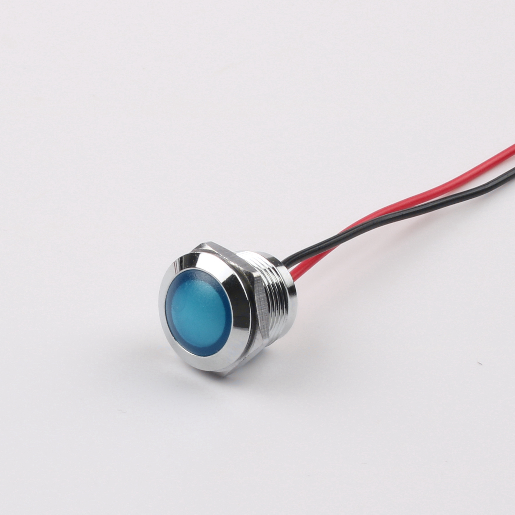 12mm Metal Indicator Light Spherical Short Style Waterproof Industrial Control Equipment CE Certified Soft LED Red Green Orange