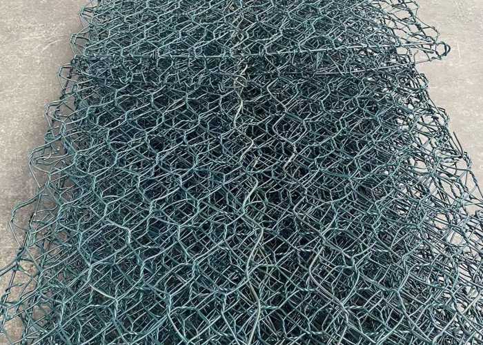 PVC ECO дружелюбный 60mmx80mm зеленый покрыл ячеистую сеть Gabion для вымощать наклона