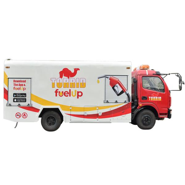 Flammable Liquid Fuel Transport Vehicle Max Torque 500 - 1000Nm 4X2 Drive Wheel