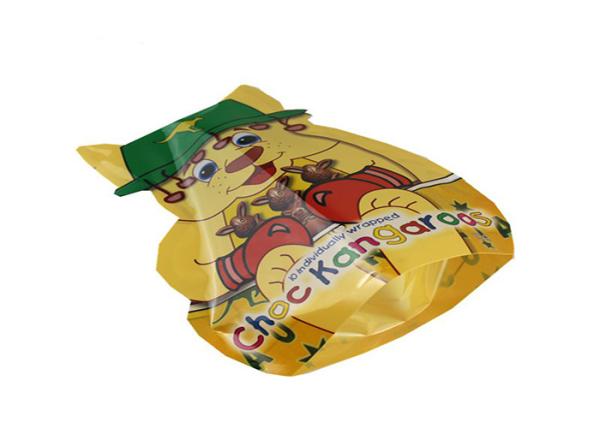 Stand Up Custom irregular shape plastic food packaging bag