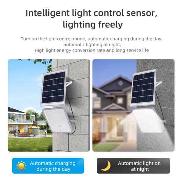 100w 200w 300w Led Solar Steet Light Flood Lamp for Stable and Consistent Lighting