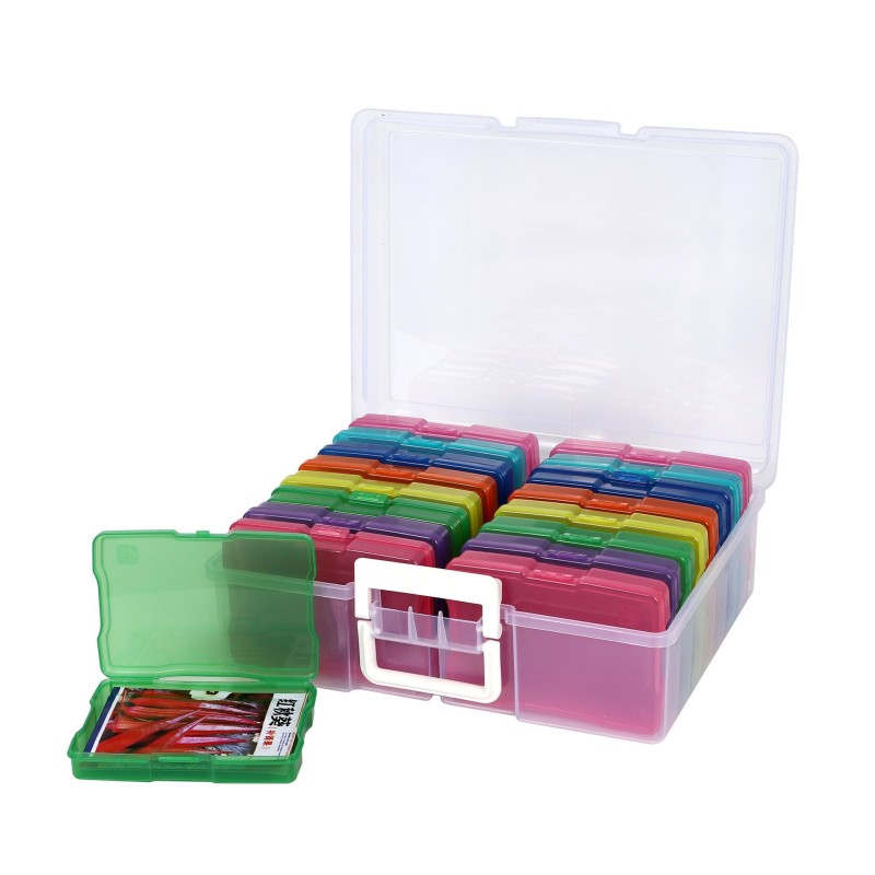 Modern Rectangle Trading Card Storage Box Kids Toys Organizer Injection PP Plastic New for Photo Storage