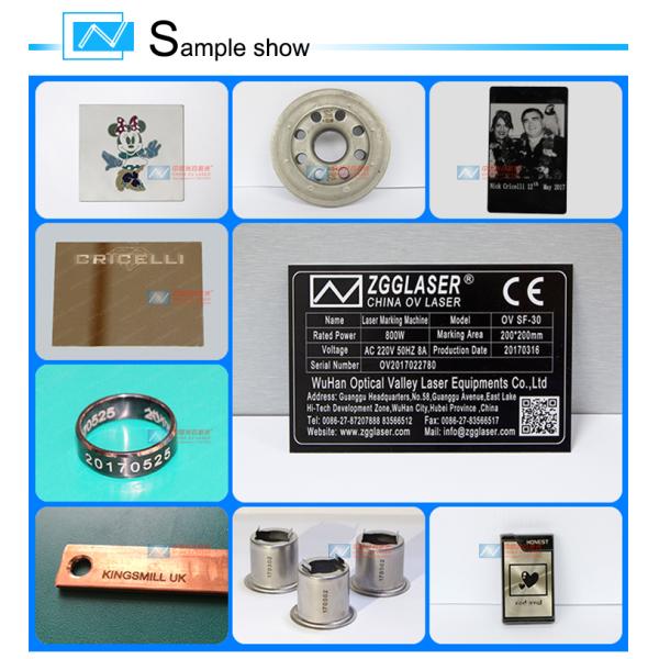 100W Fully Enclosed Fiber Laser Marking Machine for Printing Logos on Stainless Steel Aluminum