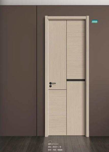 Luxury Interior Modern Solid Wood Door Multicolor Minimalista Porta de Madeira Personalizada