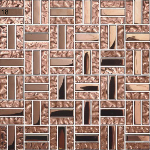 Wear-resistant Glass and Metal Swimming Pool Mosaics For Hotel