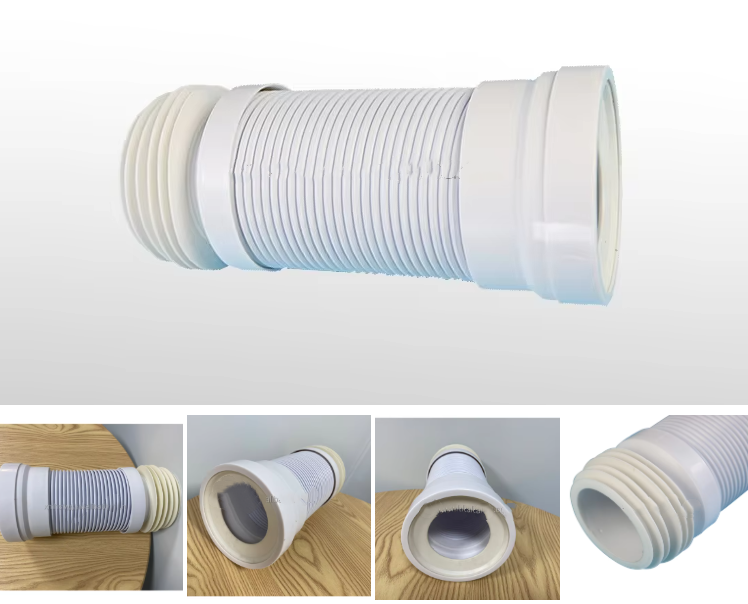 Bathroom Sewage Pipe, Drainage Pipe, Durable Connection Piece, PP Toilet Connection Pipe