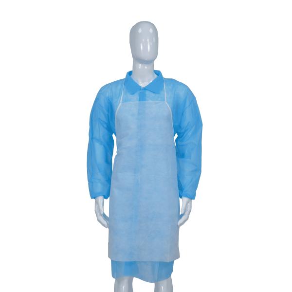 Hygiene Disposable Sleeveless Non Woven Apron for Kitchen / Food Industry