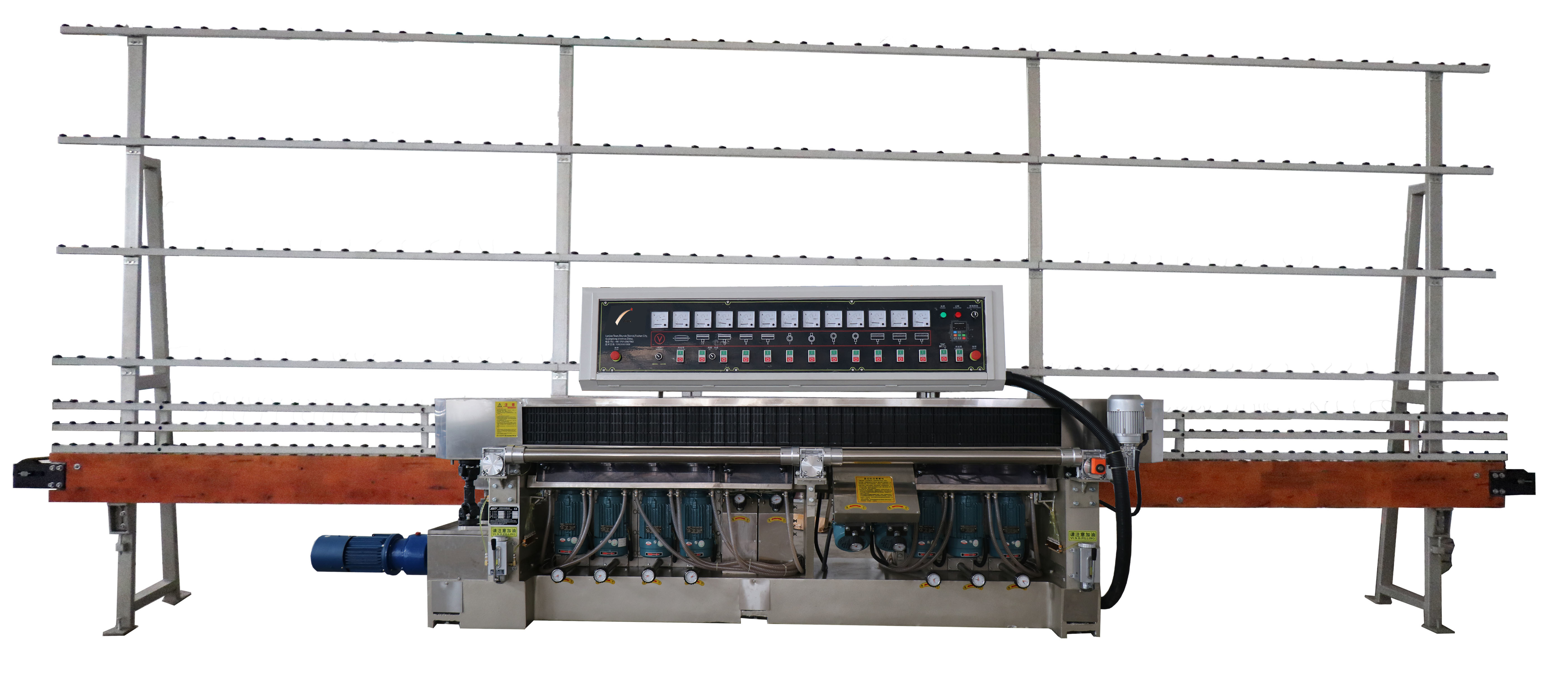 11 Spindles Glass Edging Machine Vibration Free 6960*1000*2600mm