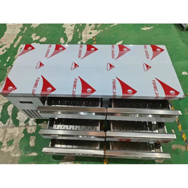 6-Drawers Counter Table Commercial Stainless Steel Counter Chiller Drawers Refrigerator Workbench