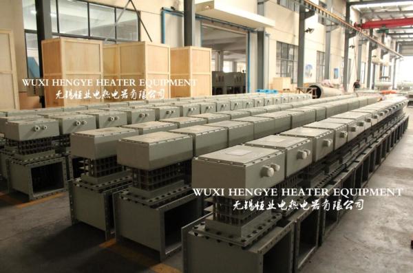 Square Flange Electric Air Duct Heaters For Gas Automatic Temperature Control