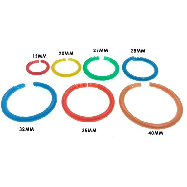 SGS ID 28mm Double Buckle Plastic Snap Lock Binding Rings