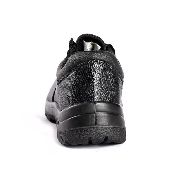 Upper Nylon Tongue EVA Insole Brand Comfortable Steel Toe Shoes Lace Up Basic Embossed Cow Leather