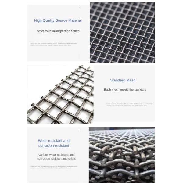 Stainless Steel Crimped Wire Mesh With High Temperature Resistance