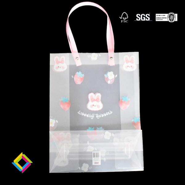 Bolsas de presente de PVC Bolsa de mão Papel dobrável Embalagem de presente de PVC Bolsa para presente de férias