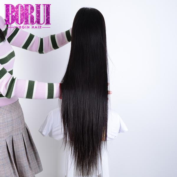 Brazilian Human Hair Lace Front Wigs Straight Silk Top Base 180% Full Density