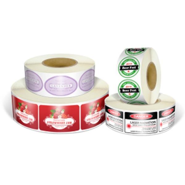 Customized Adhesive Packaging Logo Roll Sticker Labels Printing For Bottles