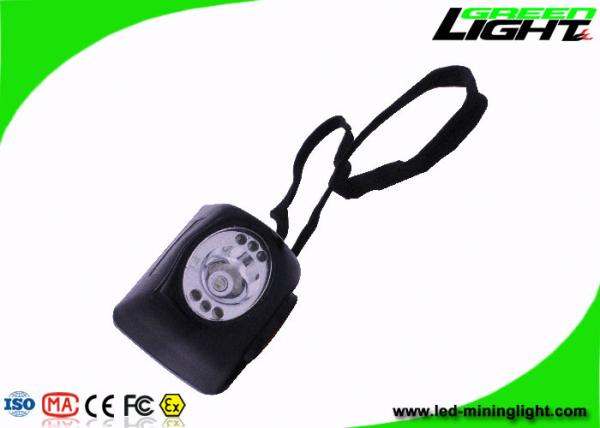 Industrial LED Mining Light Rechargeable 8000 Lux High Beam Black Color with digital screen waterproof with safety rope