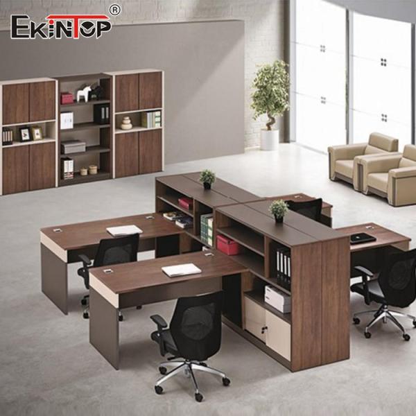 Многофункциональные кабины стола офиса, деревянный стол рабочего места для клерка офиса