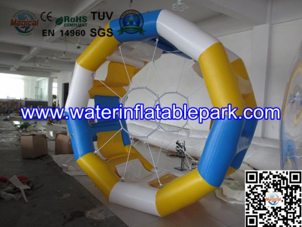 Cylinder Inflatable Water Roller Ball , Inflatable Fun Roller Water Games