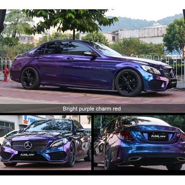Anti Scratching Car Wrap Vinyl Film Roll Gloss Change Color Transparent Tpu Film 17m