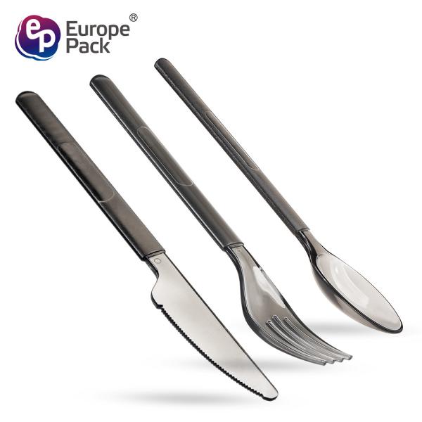 Eco-Friendly Dessert Plastic Knife Fork Spoon Ps Plastic Disposable Cutlery