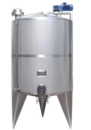 SUS 304 Milk Storage Tank , Stainless Steel Mixing Tank For Dairy Products