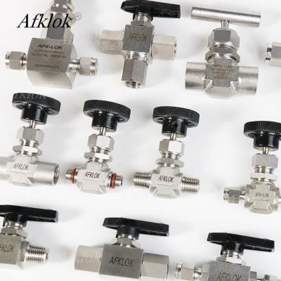 Premium High-Pressure Needle Valve for Instrumentation - AFKLOK Series (6000 PSI, Metal Seat, PTFE Packing)