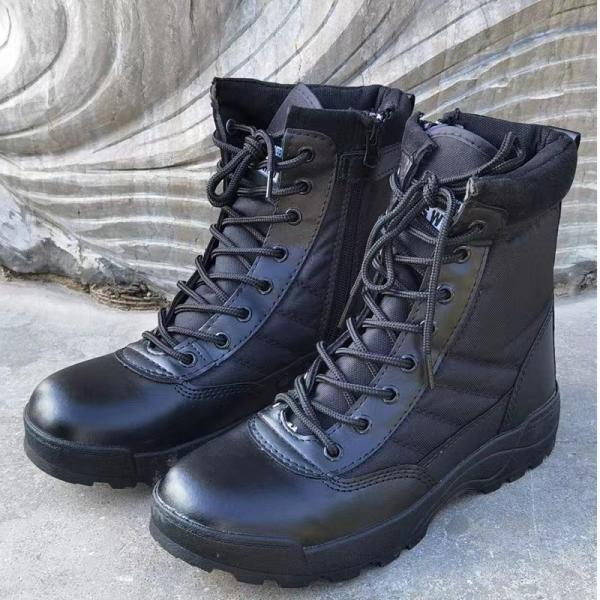 Customization Durable Black Boots Tactical Combat Boot Men Leather Military Tactical boots for men