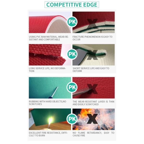 Спорт PVC Носк-сопротивления справляясь акустический пол настольного тенниса в крене