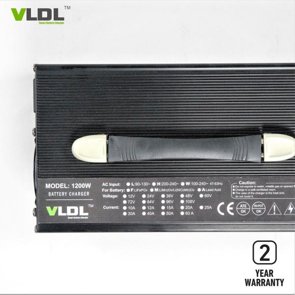 ROHS 48 Volt Lead Acid Battery Charger Three Steps Charging Light Weight