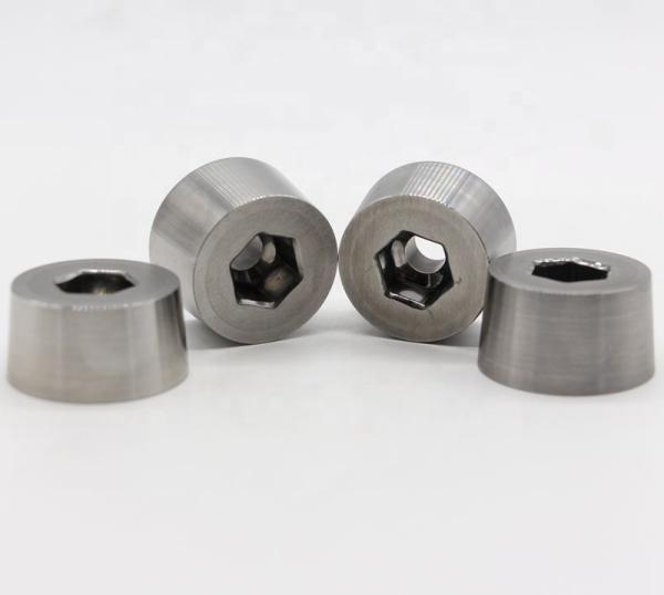 VA80 ST7 ST6 KG5 KG6 Nut Forming Dies , Carbide Cold Forging Die H6-H50 Hole