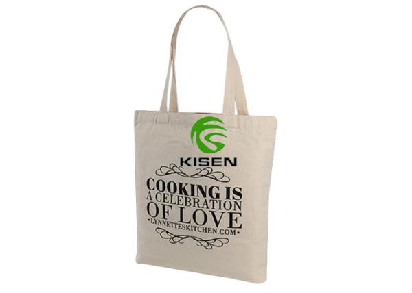 Recycled Natural Cotton Canvas Shopping Bags Mini Size Tote Type OEM Accepted
