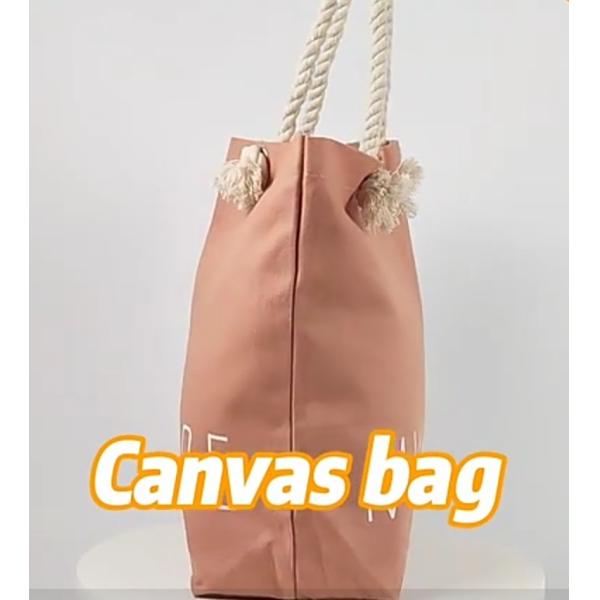 Supermarket Custom Printed Canvas Tote Bag for Business and Shopping in Plain Design