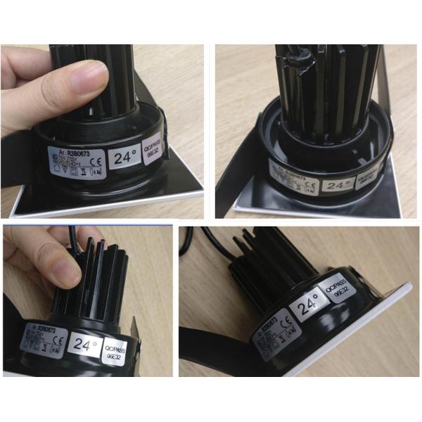 Square Warm White 10W LED Downlight Recessed for Bathroom High Luminous