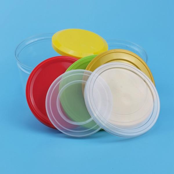 52mm Diameter 202# PE Plastic Lids Regular Mouth Tin Can Cover