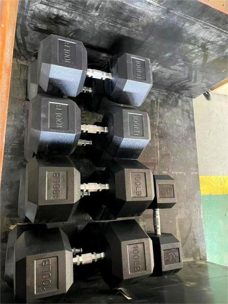 Vente en gros d'équipements de remise en forme à domicile en caoutchouc Hex de haute qualité