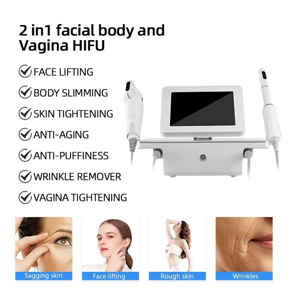 2 IN 1 HIFU Vaginal Tightening Machine Non Invasive For Clinics / Salons