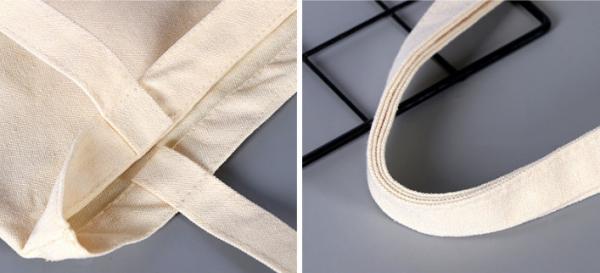 Sacos brancos Tote Bag For School Kids de compra da lona de Eco da marinha