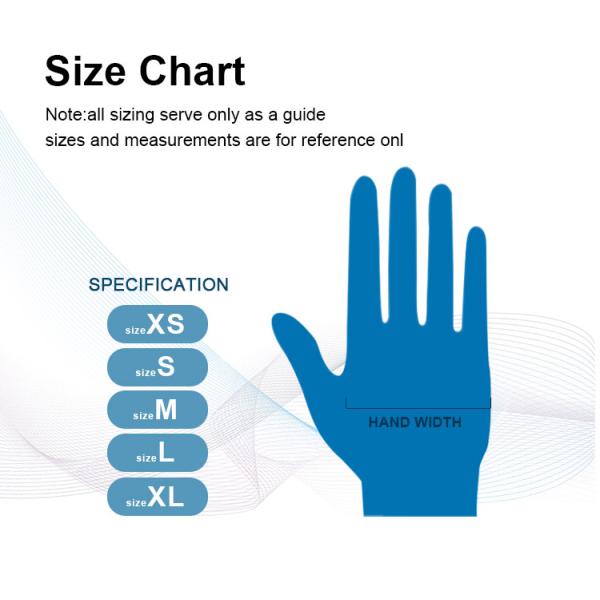 Взрослые одноразовые медицинские нитрильные перчатки больничный осмотр нитрильные перчатки